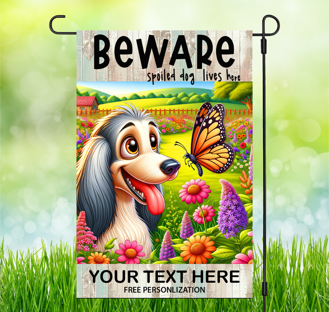 Afghan Hound  | Dog Garden Flag
