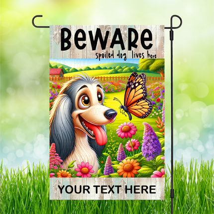 Afghan Hound  | Dog Garden Flag