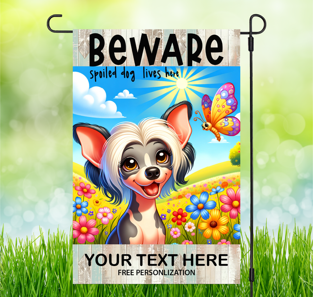 Chinese Crested | Dog Garden Flag