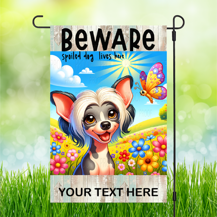 Chinese Crested | Dog Garden Flag