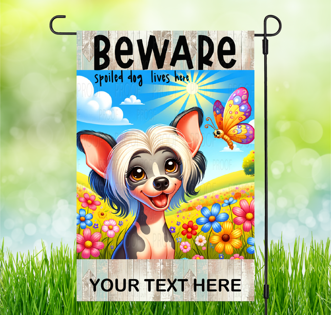 Chinese Crested | Dog Garden Flag