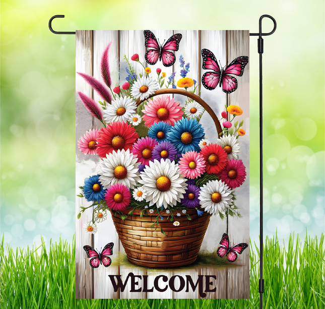 Flower Basket | Garden Flag