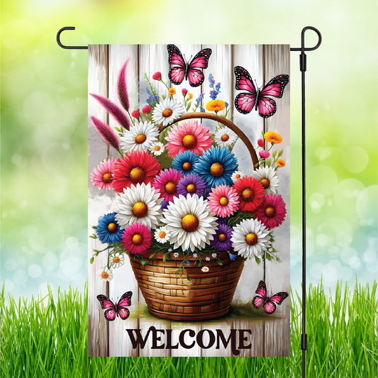 Flower Basket | Garden Flag