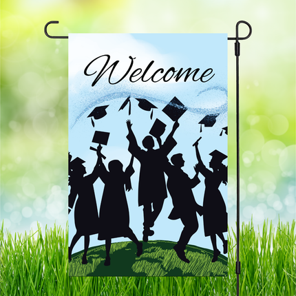 Graduation Blue | Garden Flag