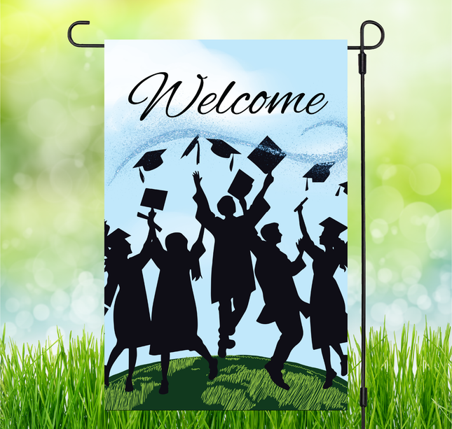Graduation Blue | Garden Flag