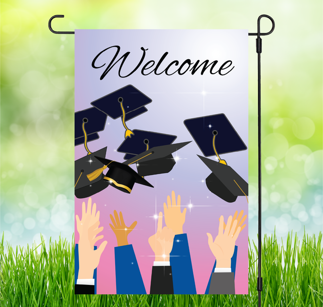 Graduation Pinks | Garden Flag