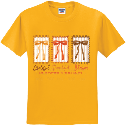 Grateful Thankful Blessed Bows | Thanksgiving | SALE