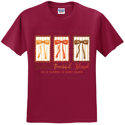 Grateful Thankful Blessed Bows | Thanksgiving | SALE