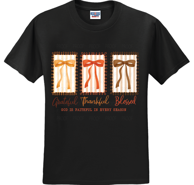 Grateful Thankful Blessed Bows | Thanksgiving | SALE