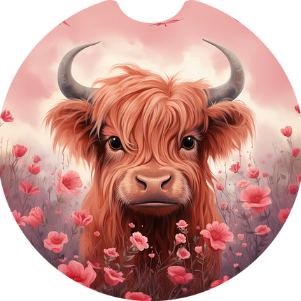 Highland Cow | Car Coasters