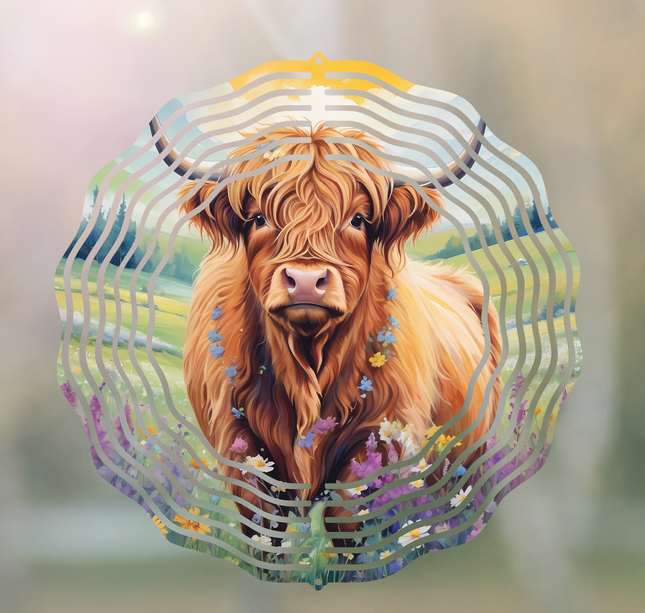 Highland Cow | Wind Spinner