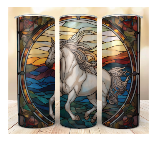 Horse White | Wildlife Tumblers