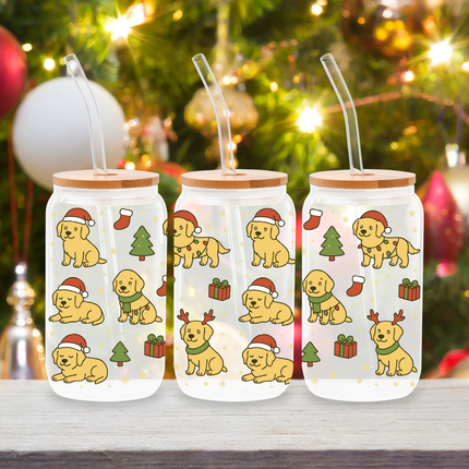 Labrador | Doggy Christmas | Glass Cans