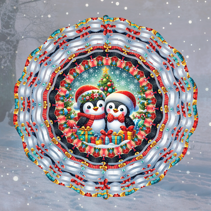 Merry Penguins | Wind Spinner