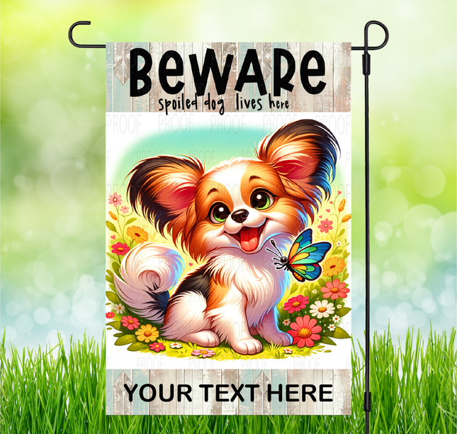 Papillon | Dog Garden Flag