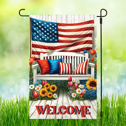 Patriotic Welcome | Garden Flag