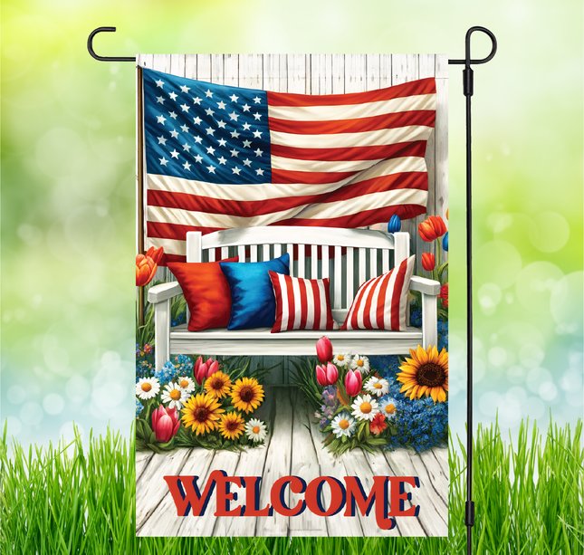 Patriotic Welcome | Garden Flag