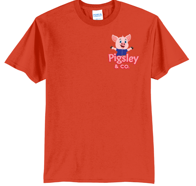 Pigsley Brand | Orange Recycled Tee
