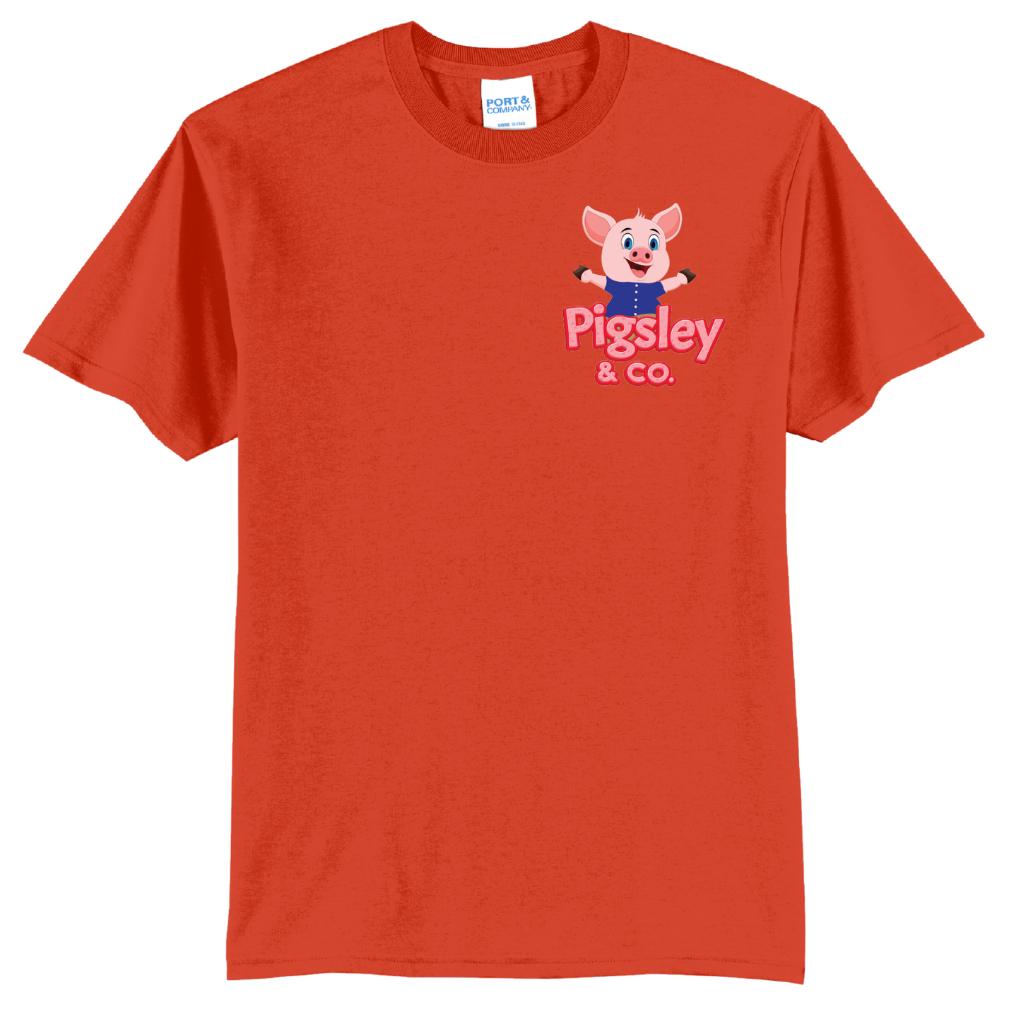 Pigsley Brand | Orange Recycled Tee