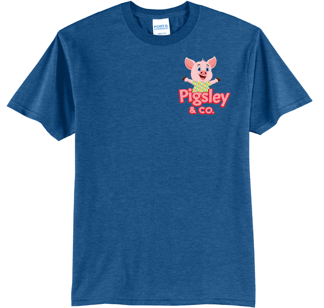Pigsley Brand | Vintage Blue Recycled Tee