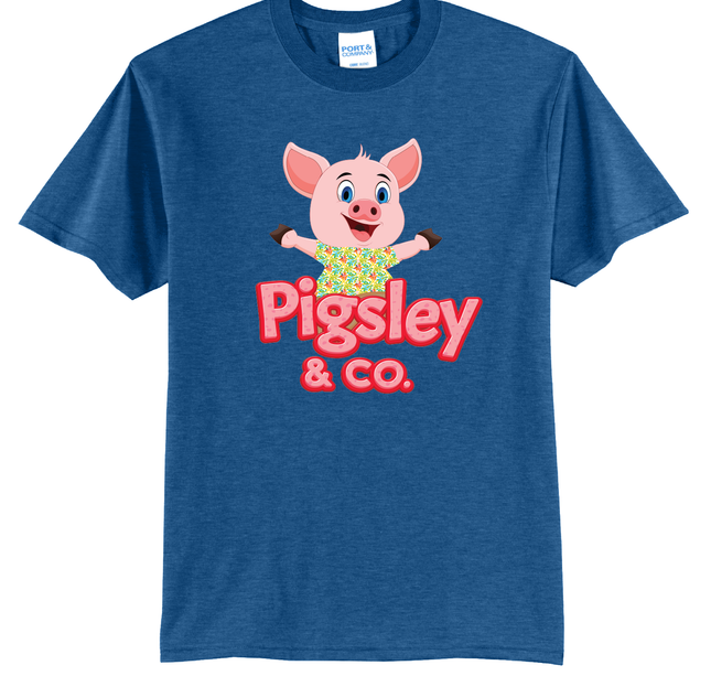 Pigsley Brand | Vintage Blue Recycled Tee