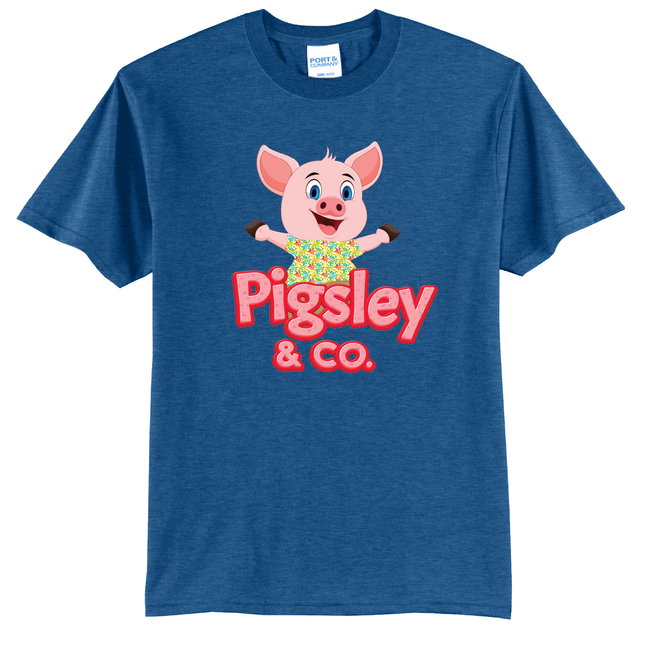 Pigsley Brand | Vintage Blue Recycled Tee