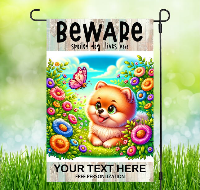 Pomeranian | Dog Garden Flag