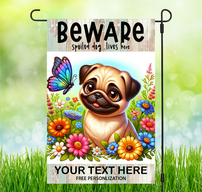 Pug | Dog Garden Flag