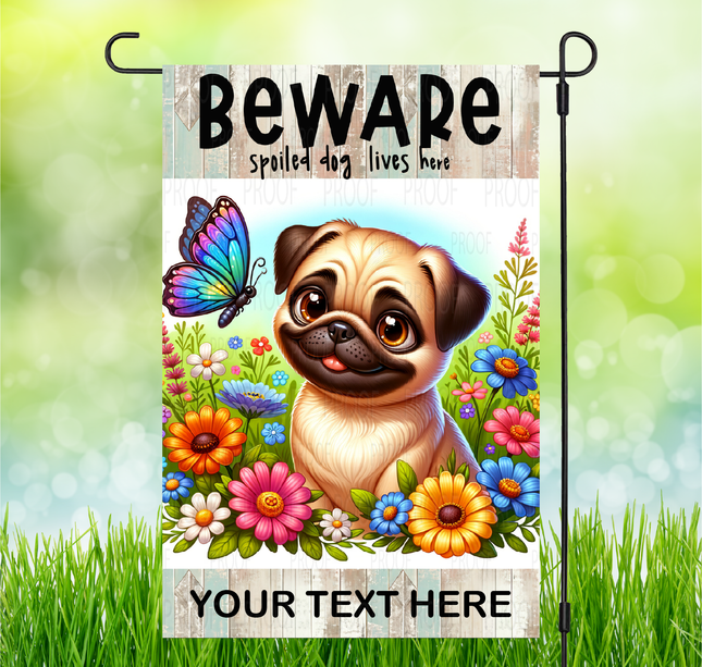 Pug | Dog Garden Flag