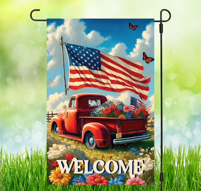 Red Truck | Garden Flag