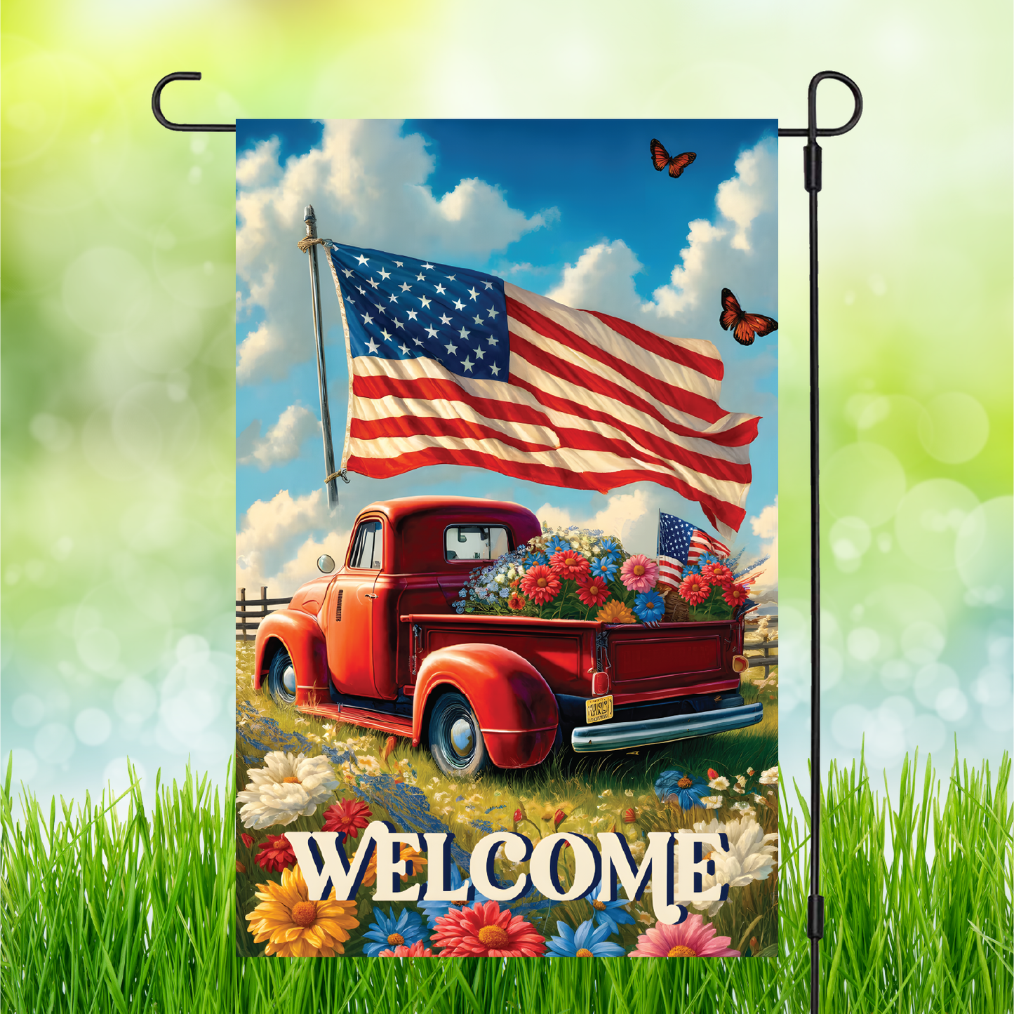 Red Truck | Garden Flag