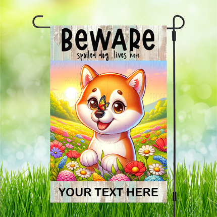 Shiba Lnu | Dog Garden Flag