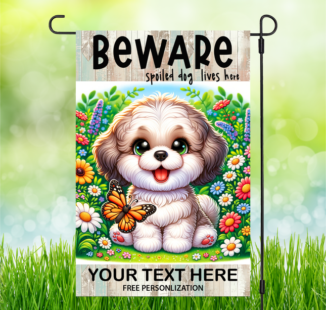 Shih-Poo | Dog Garden Flag