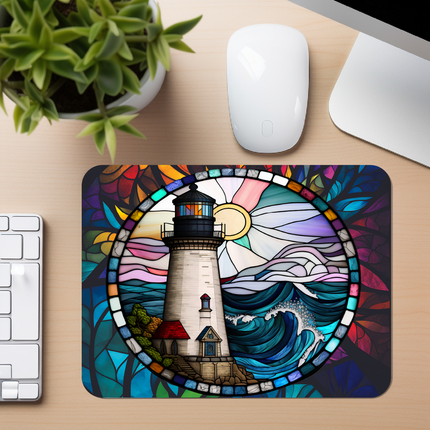 Stained Glass Lighthouse | Mouse Pad
