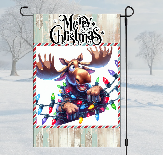 Tangled Moose | Garden Flag