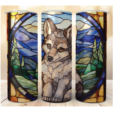 Timber Wolf Cub | Wildlife Tumblers