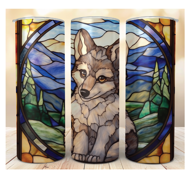 Timber Wolf Cub | Wildlife Tumblers