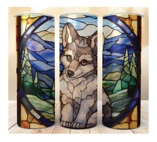 Timber Wolf Cub | Wildlife Tumblers