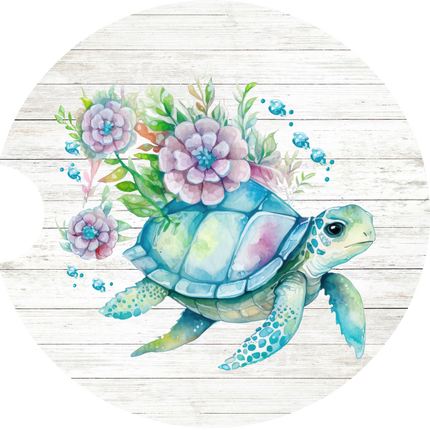 Turtle Watercolor | Car Coasters