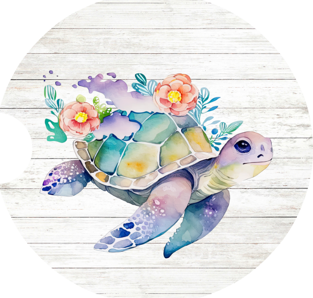 Turtle Watercolor | Car Coasters