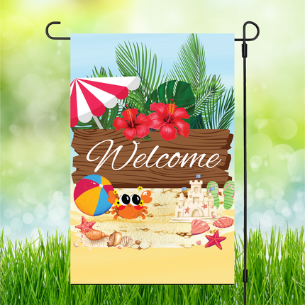 Welcome Beach | Garden Flag