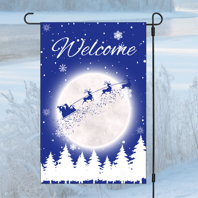 Welcome Moon | Garden Flag