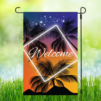 Palm Trees Welcome | Garden Flag