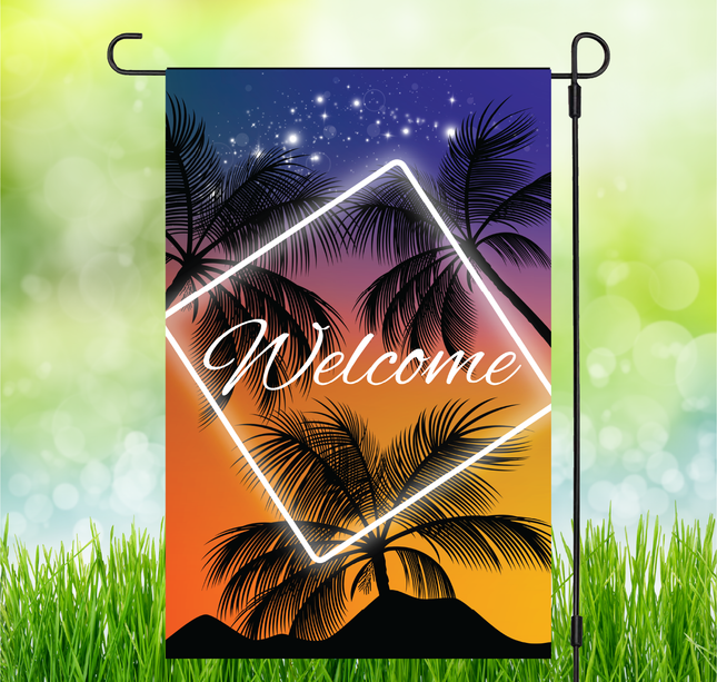 Palm Trees Welcome | Garden Flag