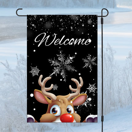 Welcome Reineer | Garden Flag