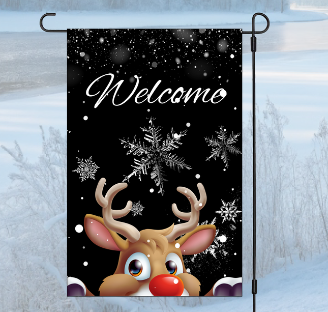 Welcome Reineer | Garden Flag