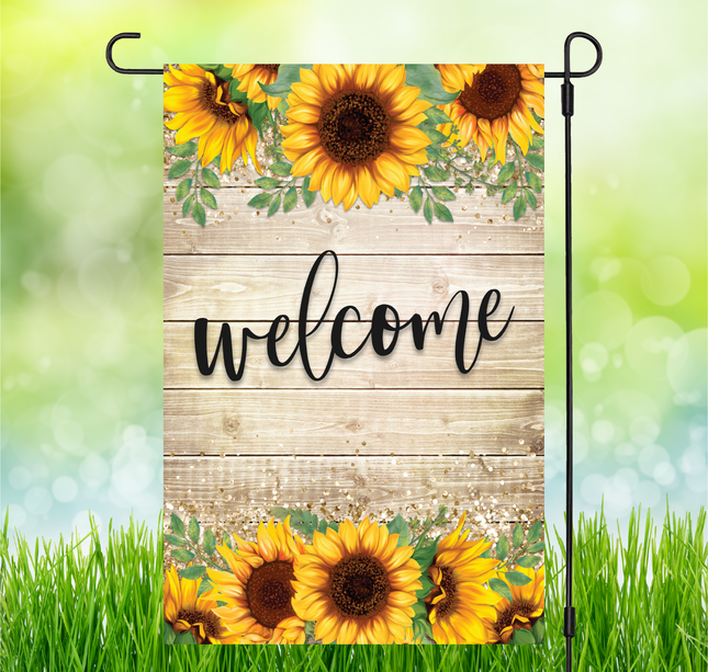 Sunflower Welcome | Garden Flag